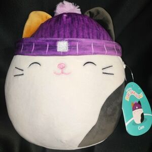 8" Cam the Cat with a Beanie Squishmallow